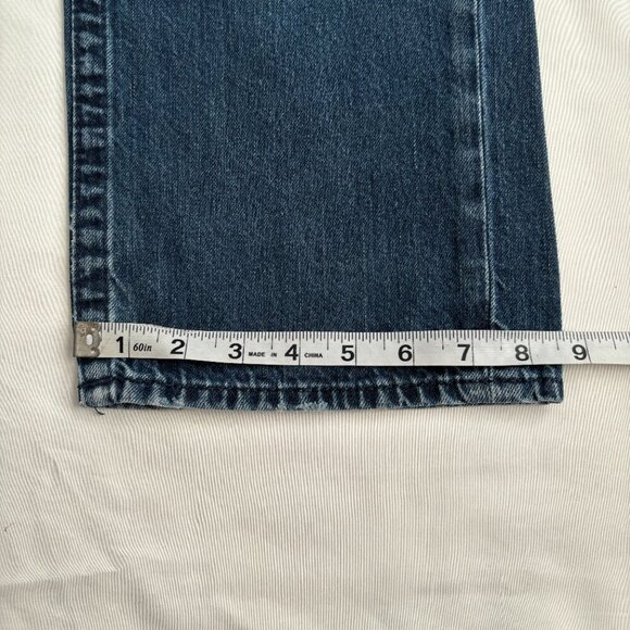 TRUE RELIGION Brand Jeans Medium Wash Swarovski Crystal Slim Button Fly sz 36 - Picture 5 of 9